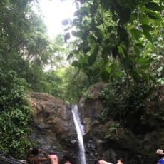 The waterfall I jumped off of